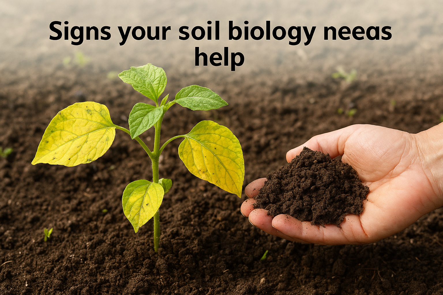 Signs your soil biology needs help