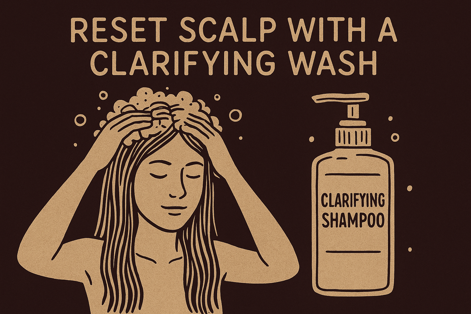 1. Reset your scalp with a clarifying wash