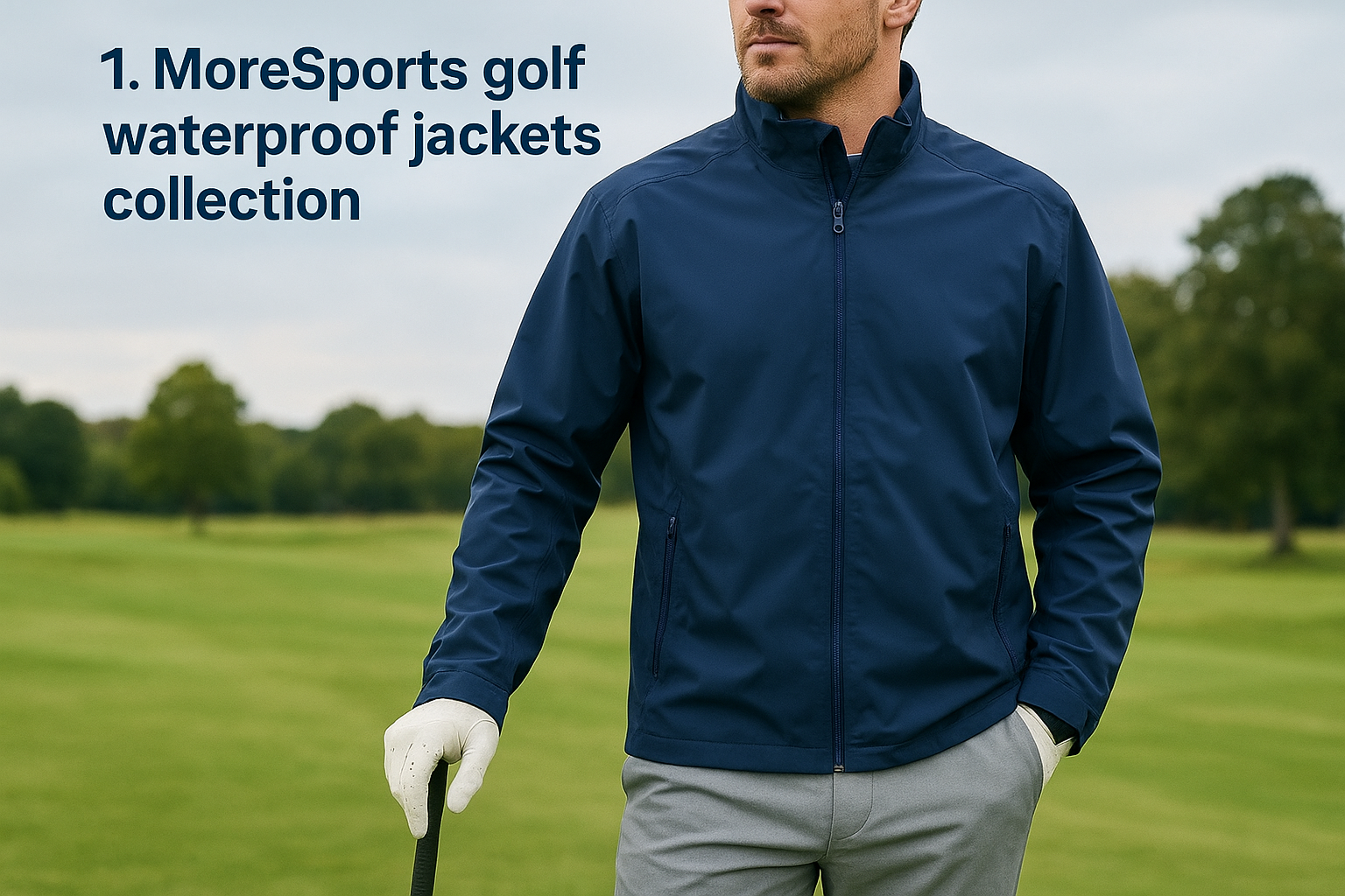1. MoreSports golf waterproof jackets collection