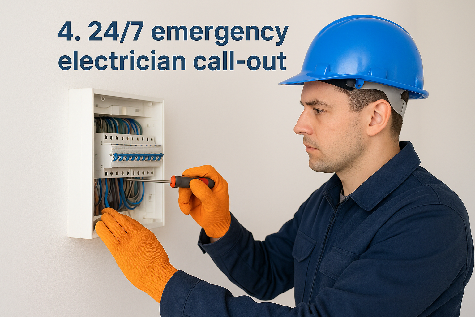 4. 24/7 emergency electrician call-out