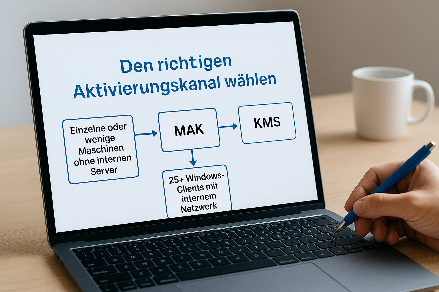 Den richtigen Aktivierungskanal wählen
