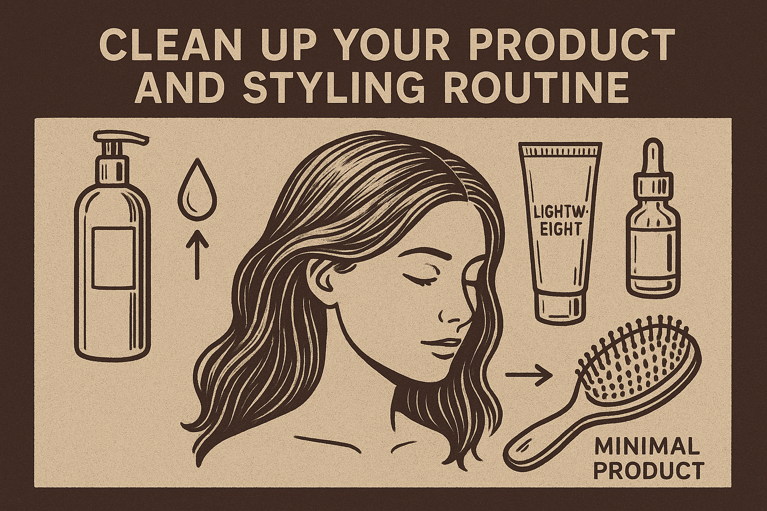 6. Clean up your product and styling routine