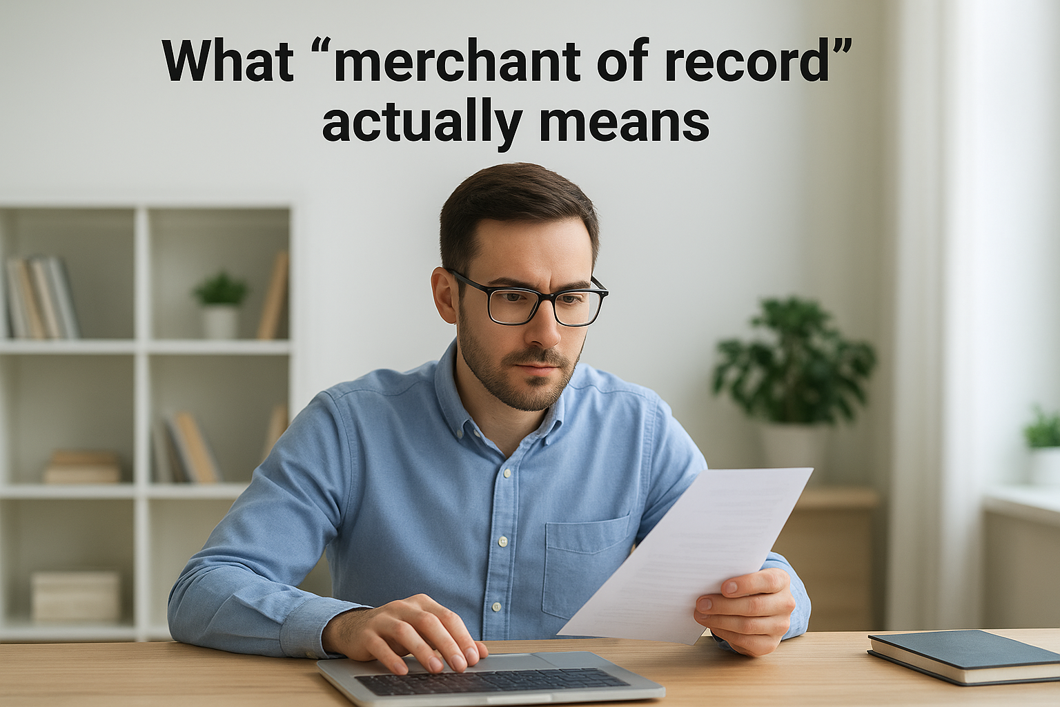What "merchant of record" actually means