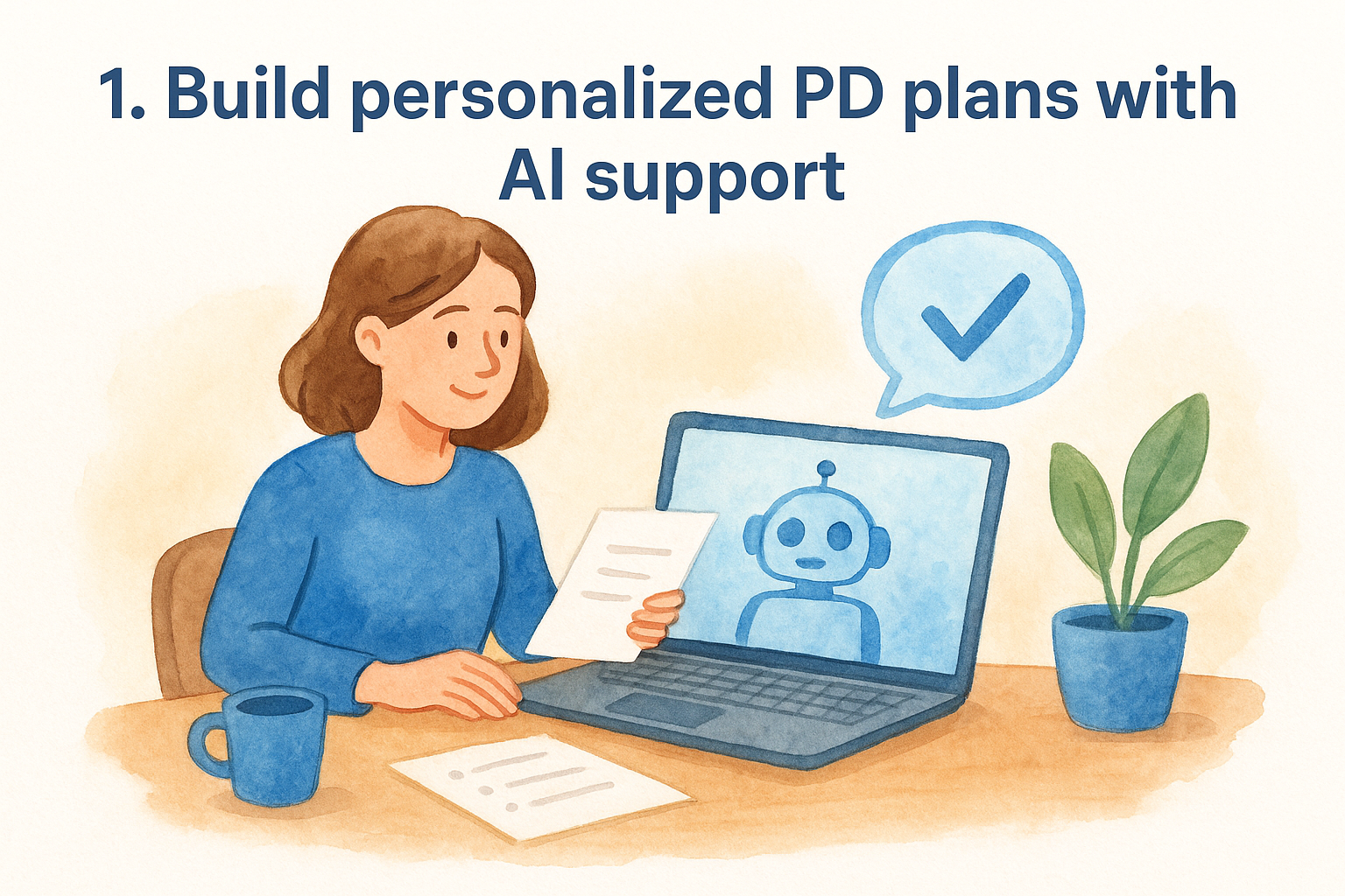1. Build personalized PD plans with AI support